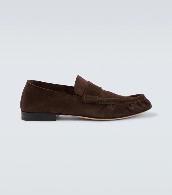  The Row The Row Suede Penny Loafers 