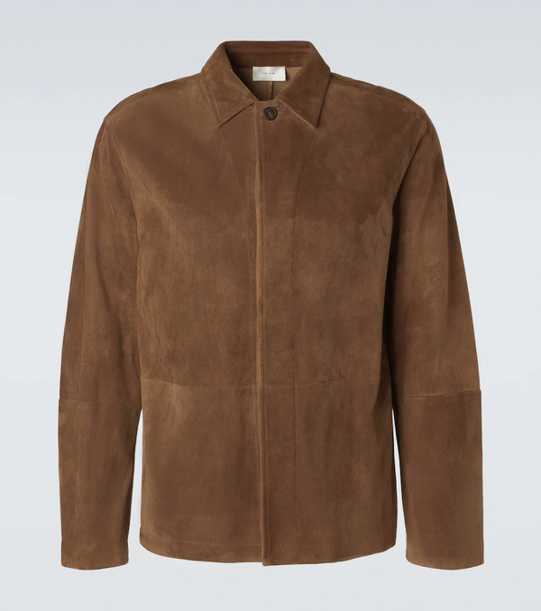  The Row The Row Ulrich Paneled Suede Jacket 