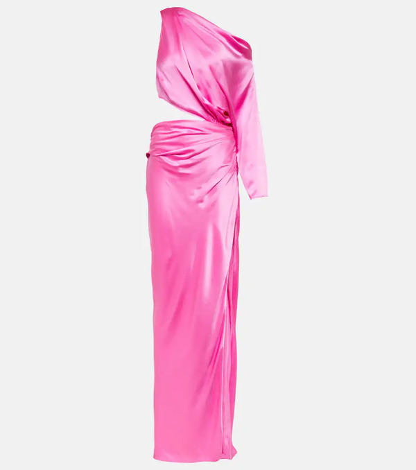  The Sei The Sei Draped Cutout Silk Satin Gown 