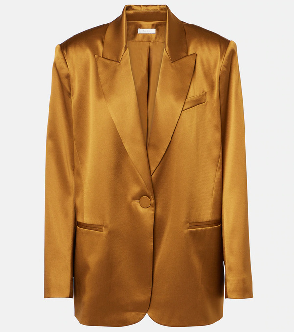  The Sei The Sei Oversized Silk Satin Blazer 