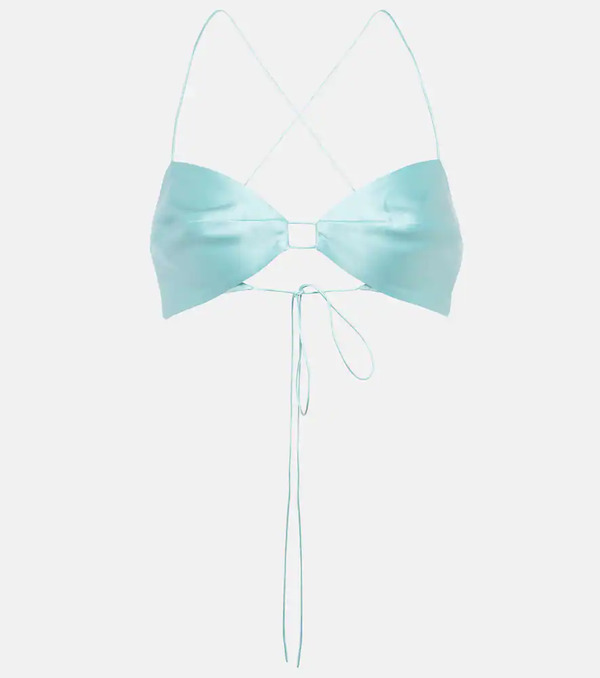  The Sei The Sei Silk Bra Top 