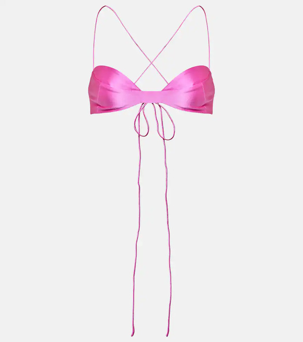 The Sei The Sei Silk Charmeuse Bra Top 
