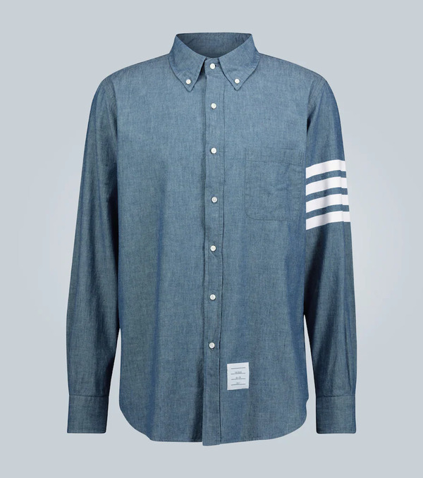  Thom Browne Thom Browne 4-bar Chambray Shirt 