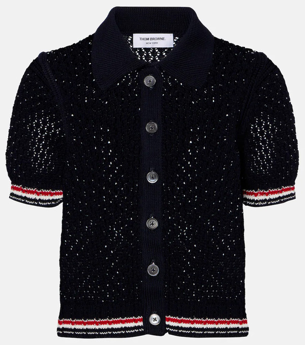  Thom Browne Thom Browne Pointelle Cotton Cardigan 