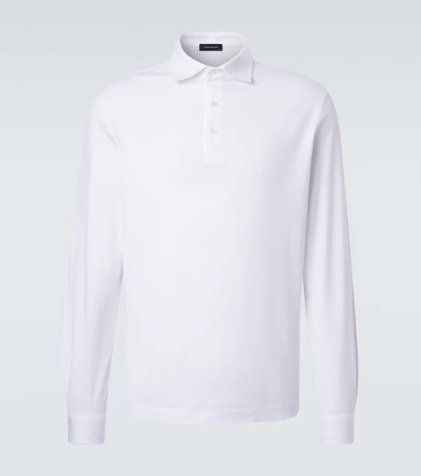  Thom Sweeney Thom Sweeney Cotton Polo Shirt 