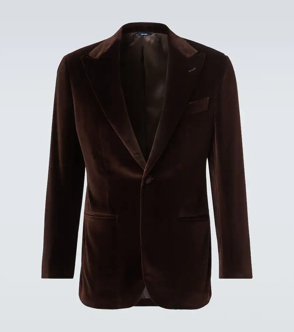  Thom Sweeney Thom Sweeney Cotton Velvet Blazer 