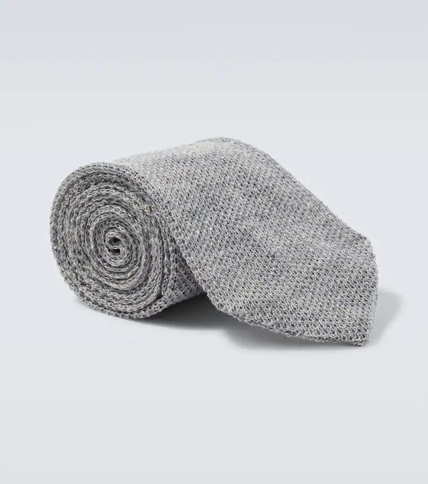  Thom Sweeney Thom Sweeney Knitted Linen Tie 