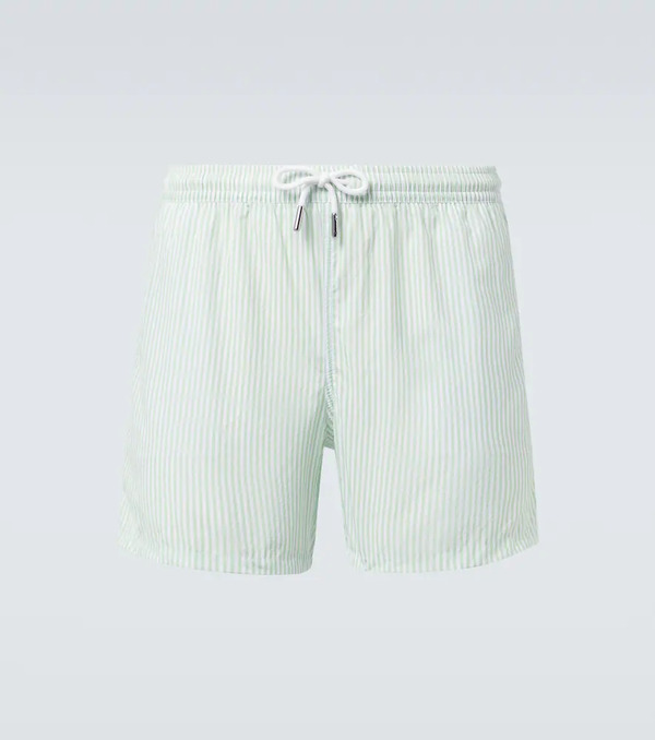  Thom Sweeney Thom Sweeney Striped Swim Trunks 