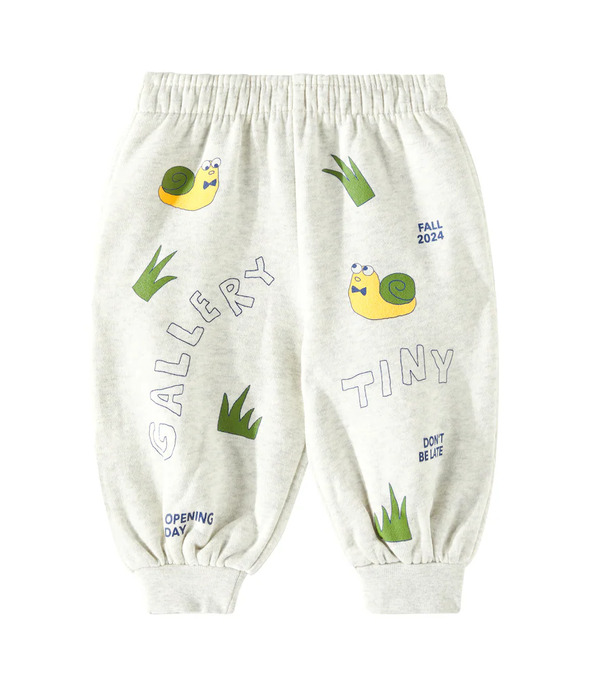  Tinycottons Tinycottons Baby Artsy Snail Cotton Sweatpants 