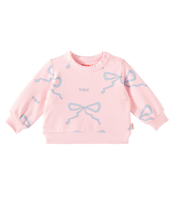  Tinycottons Tinycottons Baby Bows Printed Cotton-blend Sweatshirt 