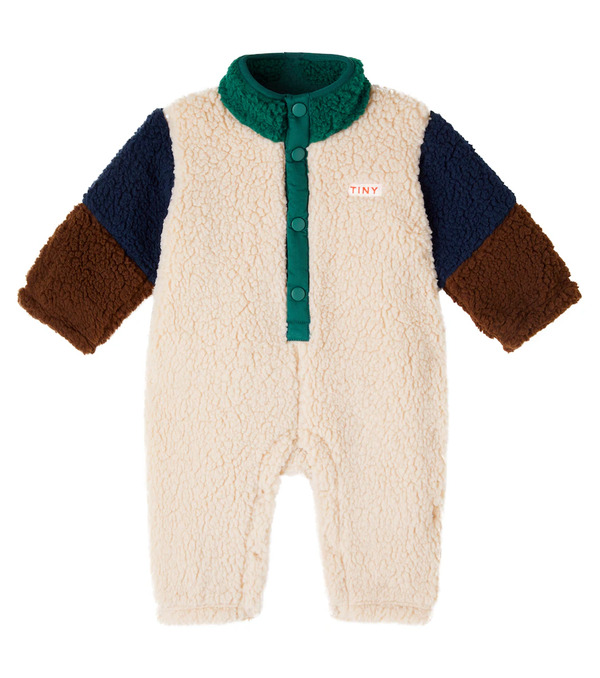  Tinycottons Tinycottons Baby Colorblocked Teddy Snowsuit 