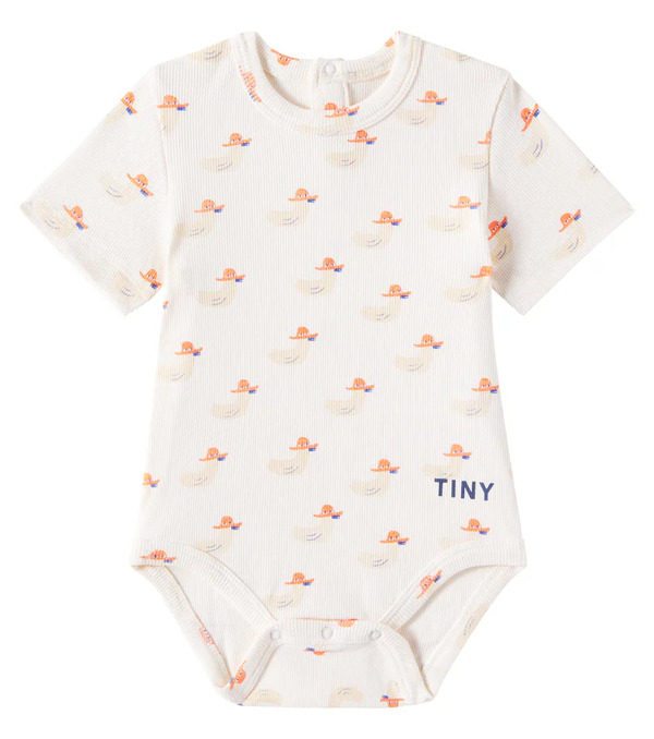  Tinycottons Tinycottons Baby Ducks Cotton-blend Jersey Bodysuit 
