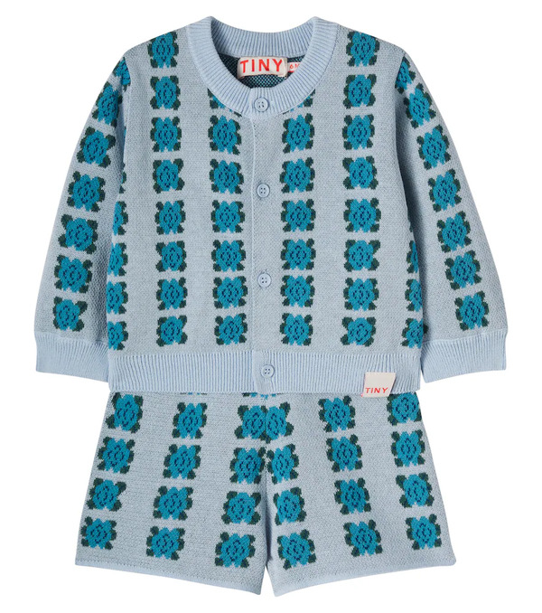  Tinycottons Tinycottons Baby Floral Cotton Cardigan 