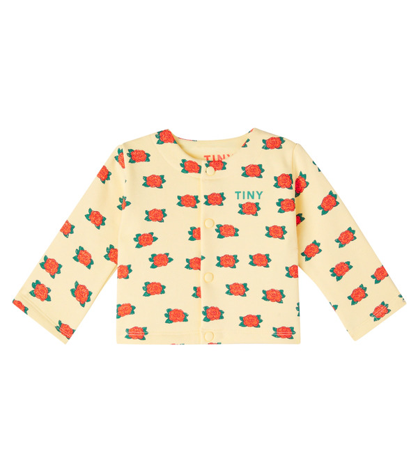  Tinycottons Tinycottons Baby Floral Cotton Jersey Cardigan 