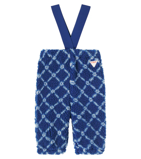  Tinycottons Tinycottons Baby Flower Checked Fleece Pants 