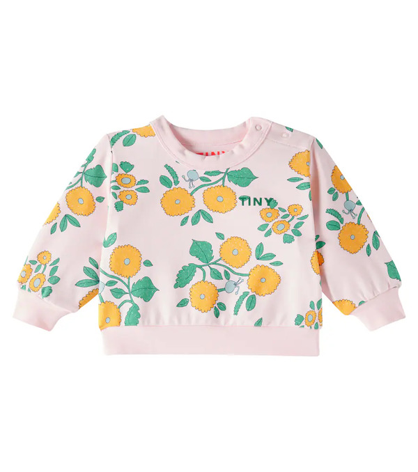  Tinycottons Tinycottons Baby Flowers Cotton-blend Jersey Sweatshirt 