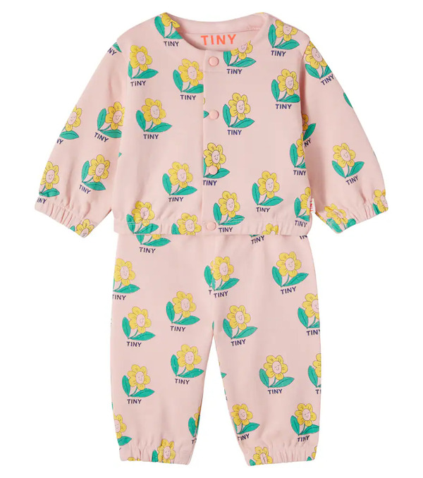  Tinycottons Tinycottons Baby Printed Cotton Sweatshirt And Sweatpants Set 