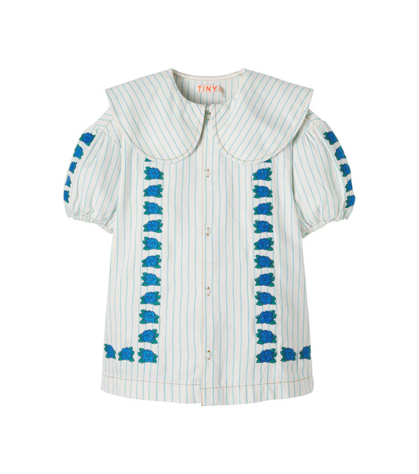  Tinycottons Tinycottons Blue Flowers Cotton Dress 