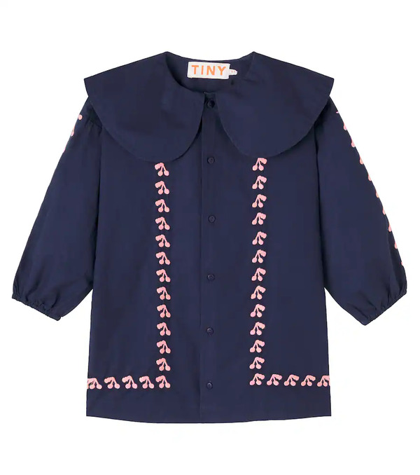  Tinycottons Tinycottons Cherries Embroidered Cotton Dress 