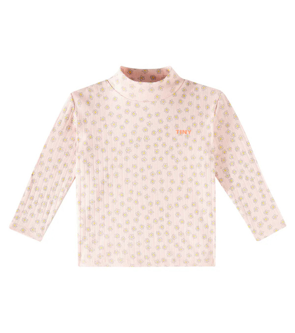  Tinycottons Tinycottons Daisies Floral Mock Neck Cotton Top 