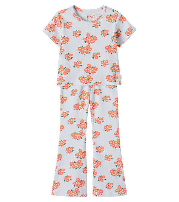  Tinycottons Tinycottons Floral Cotton Top And Pants Set 