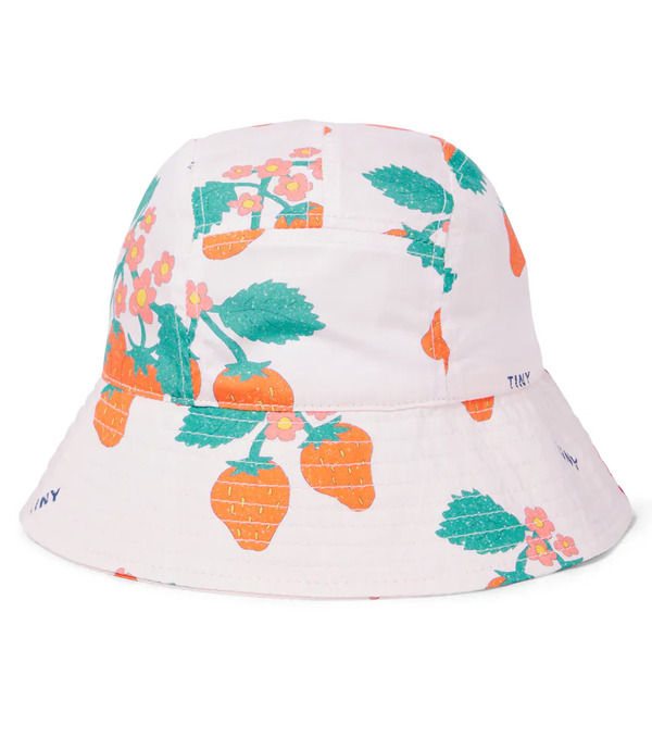 Tinycottons Tinycottons Strawberries Printed Cotton Bucket Hat 