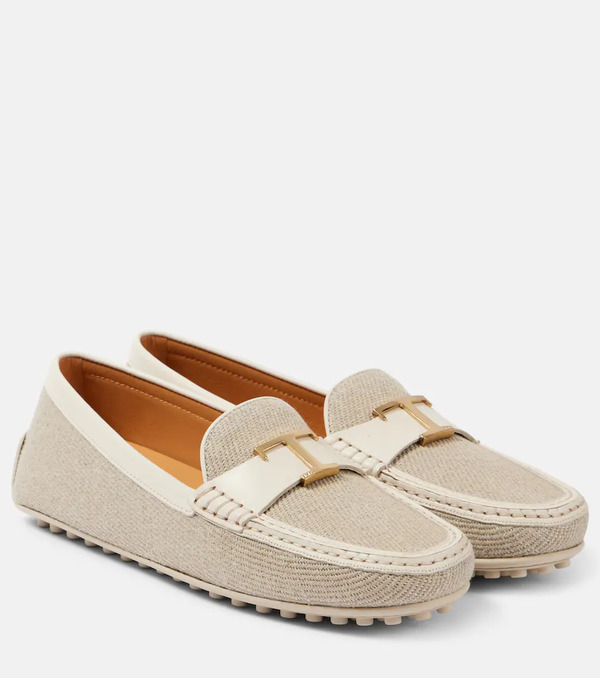  Tod's Tod's City Gommino Canvas Driving Shoes 