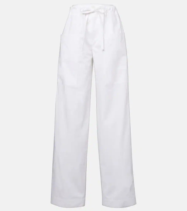  Tod's Tod's Cotton Poplin Wide-leg Pants 