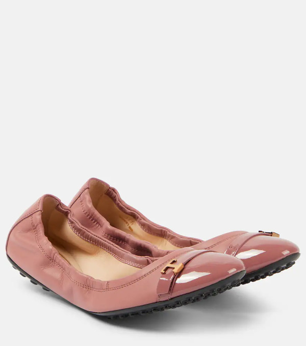  Tod's Tod's Dee Leather Ballet Flats 