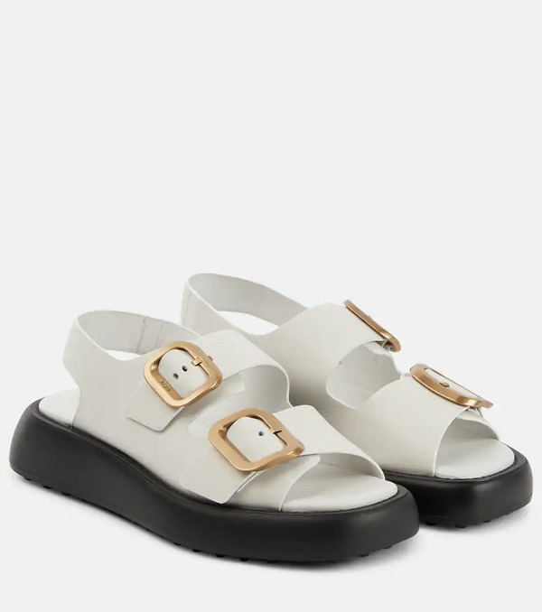  Tod's Tod's Gomma Leather Sandals 
