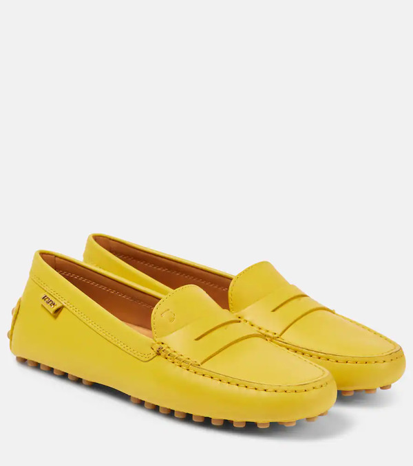  Tod's Tod's Gommino Metallic Leather Driving Shoes 