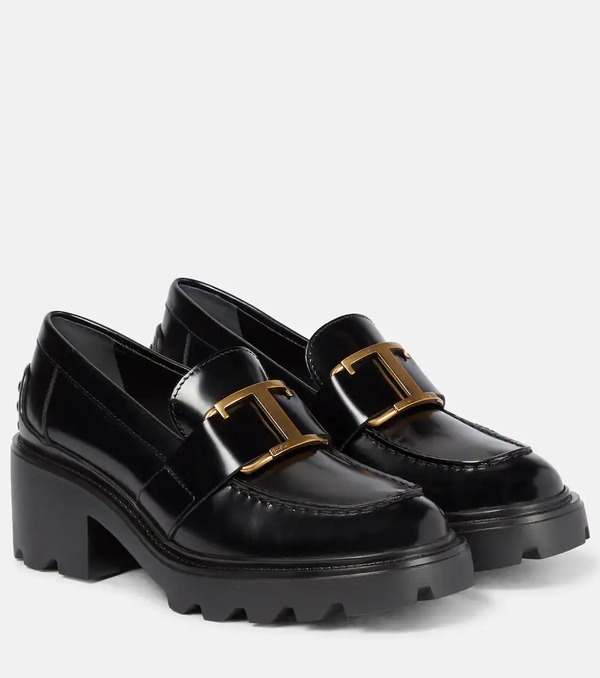  Tod's Tod's Leather Platform Loafers 