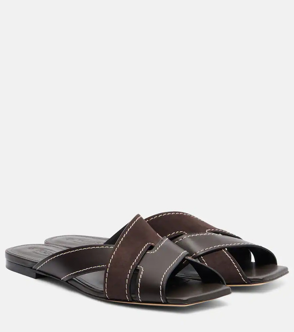  Tod's Tod's Leather Slides 