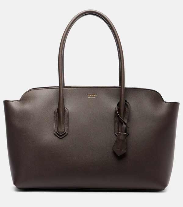  Tom Ford Tom Ford Alexander Large Leather Shoulder Bag 