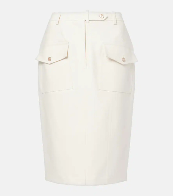  Tom Ford Tom Ford Cotton-blend Midi Skirt 