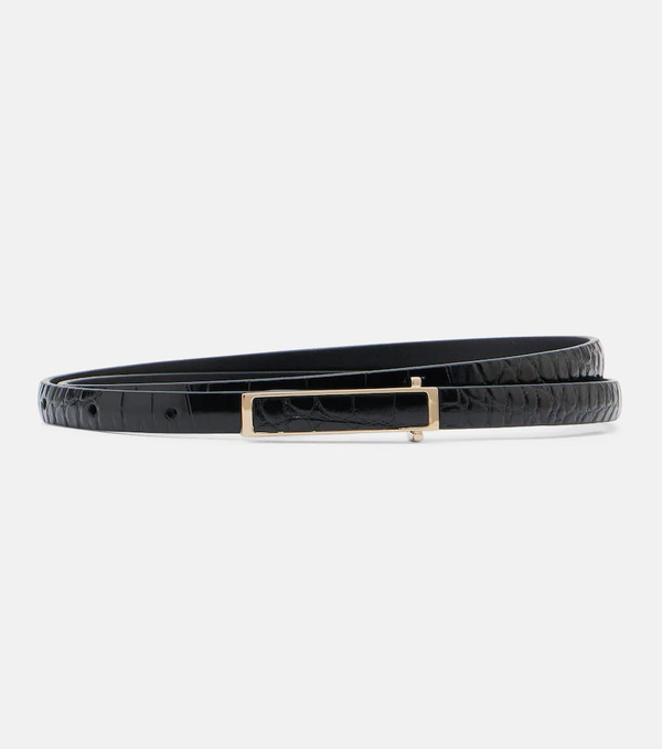  Tom Ford Tom Ford Croc-effect Patent Leather Belt 