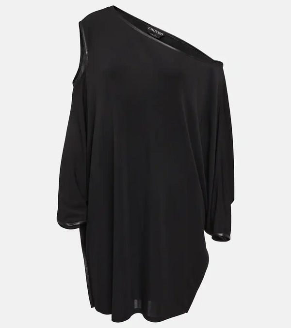  Tom Ford Tom Ford Draped Crãªpe Jersey Minidress 