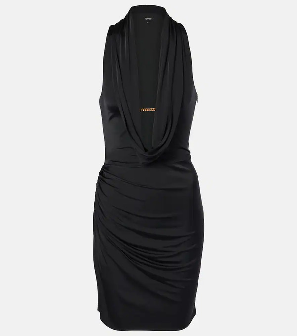  Tom Ford Tom Ford Draped Jersey Minidress 