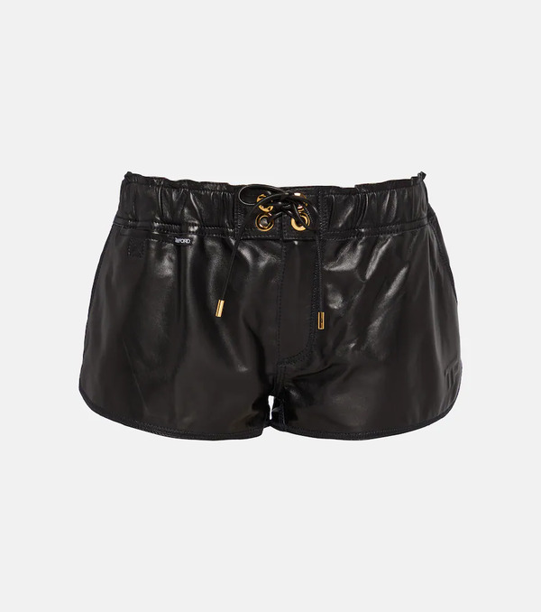  Tom Ford Tom Ford Leather Micro Shorts 