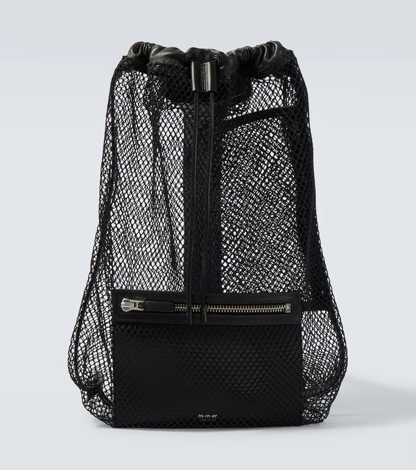  Tom Ford Tom Ford Leather-trimmed Backpack 