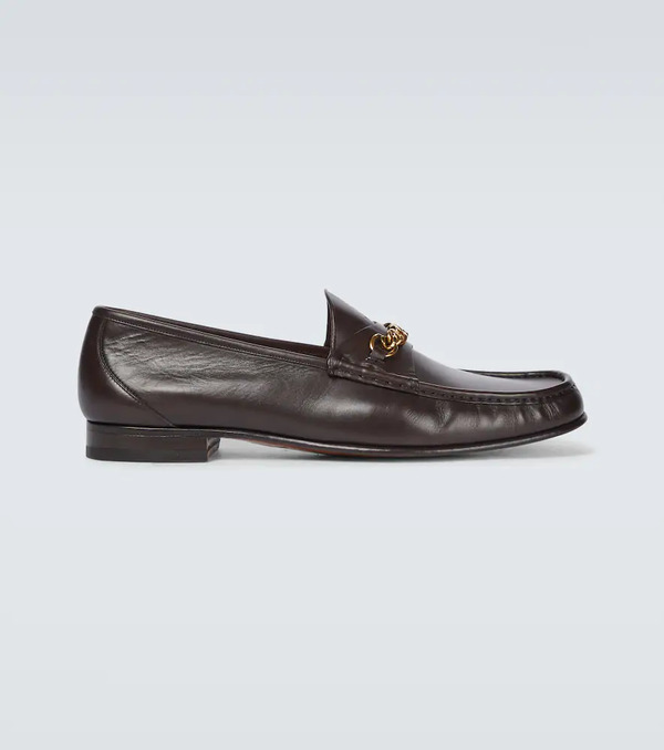  Tom Ford Tom Ford Leather York Chain Loafers 