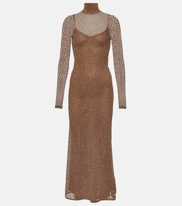  Tom Ford Tom Ford Open-knit Lurexâ® Maxi Dress 