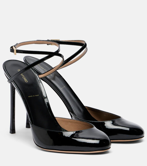  Tom Ford Tom Ford Patent Leather Slingback Pumps 