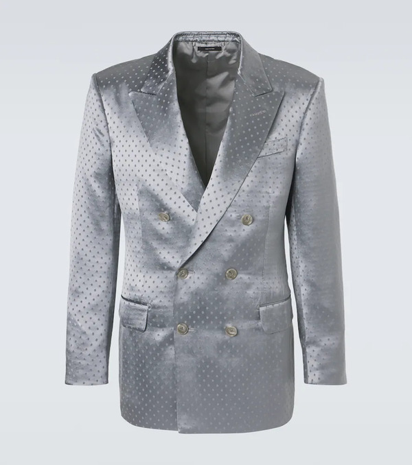  Tom Ford Tom Ford Polka-dot Crãªpe Satin Blazer 