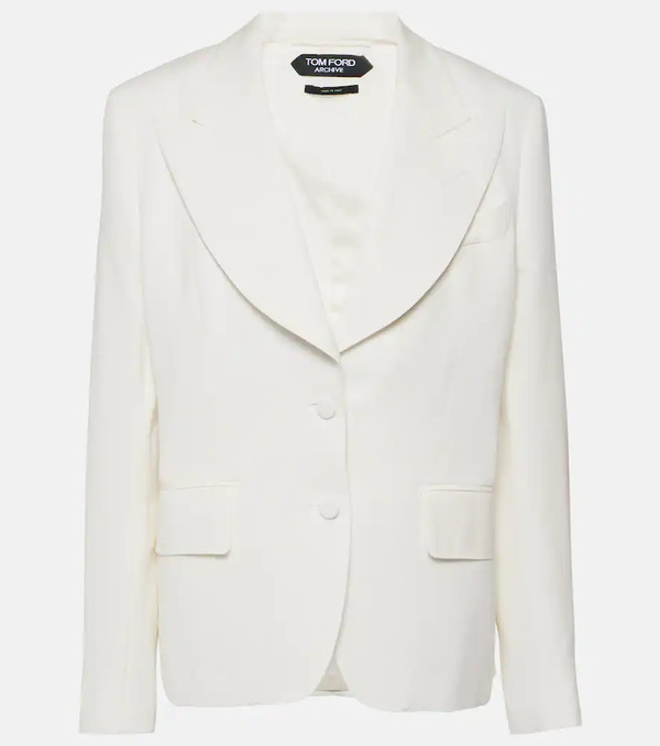  Tom Ford Tom Ford Single-breasted Silk Blazer 