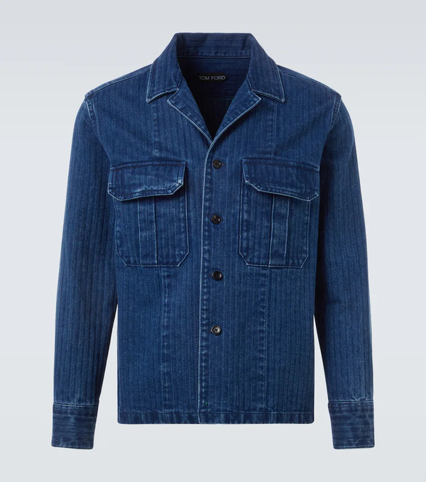  Tom Ford Tom Ford Striped Denim Overshirt 