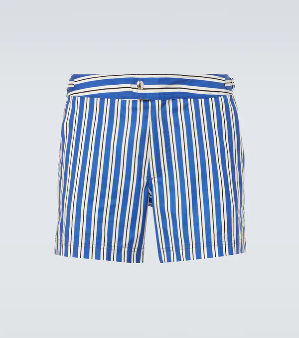 Tom Ford Tom Ford Striped Poplin Swim Trunks 