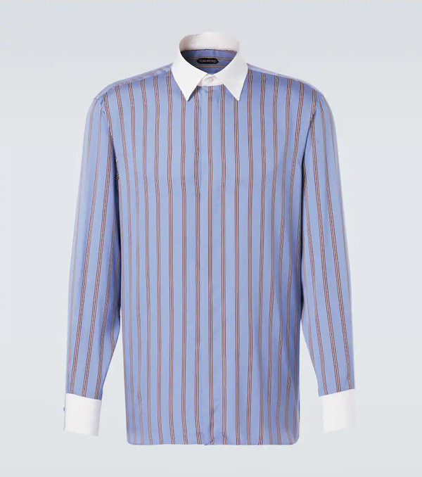  Tom Ford Tom Ford Striped Silk Shirt 