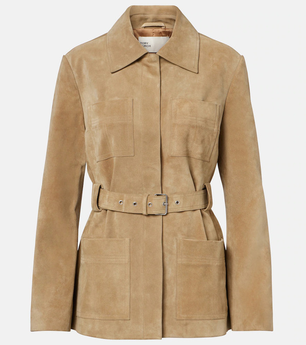  Tory Burch Tory Burch Belted Suede Jacket 