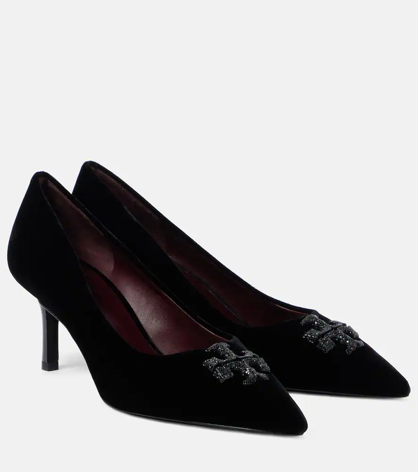  Tory Burch Tory Burch Eleanor Pave 65 Velvet Pumps 